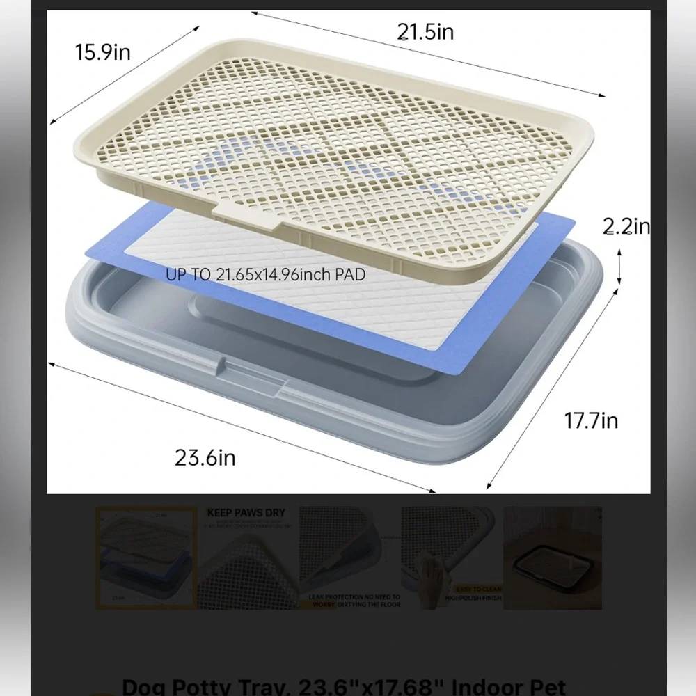 Dog Training Potty Tray
